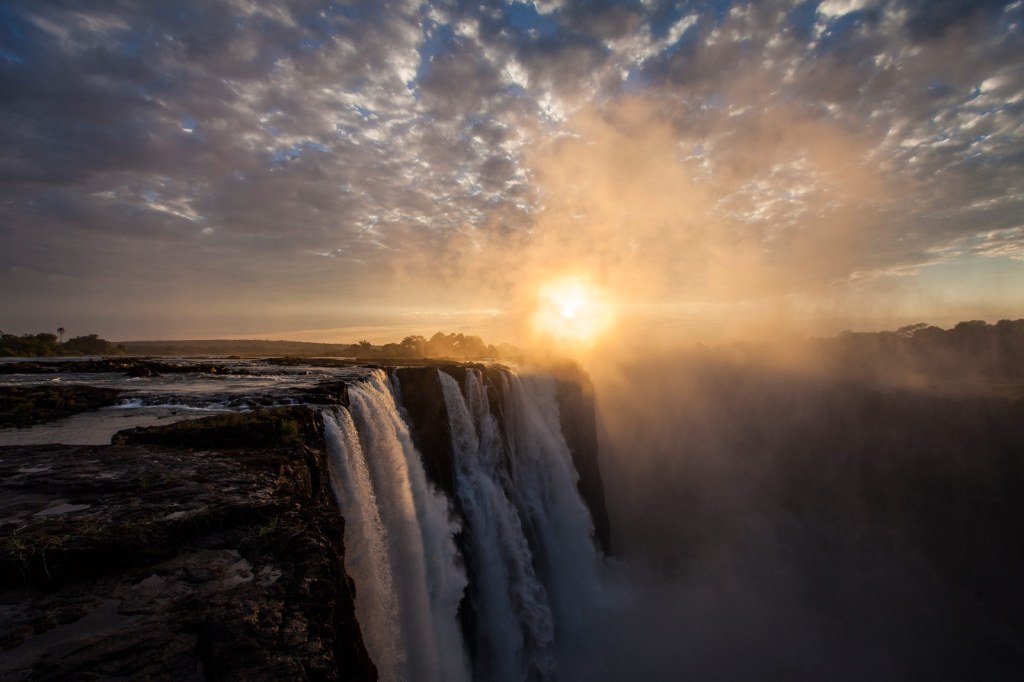 Sunset Over Victoria Falls
